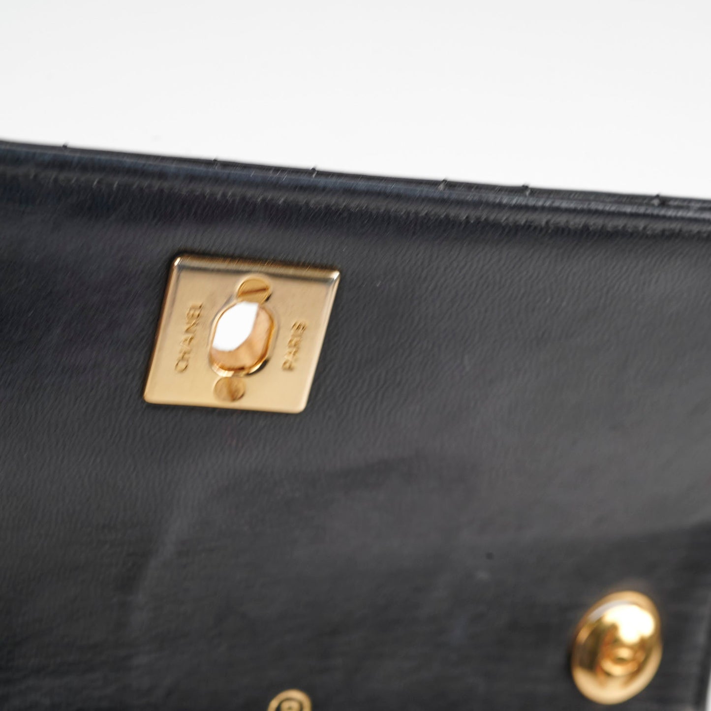 Chanel  Matelasse Lambskin Bag Black