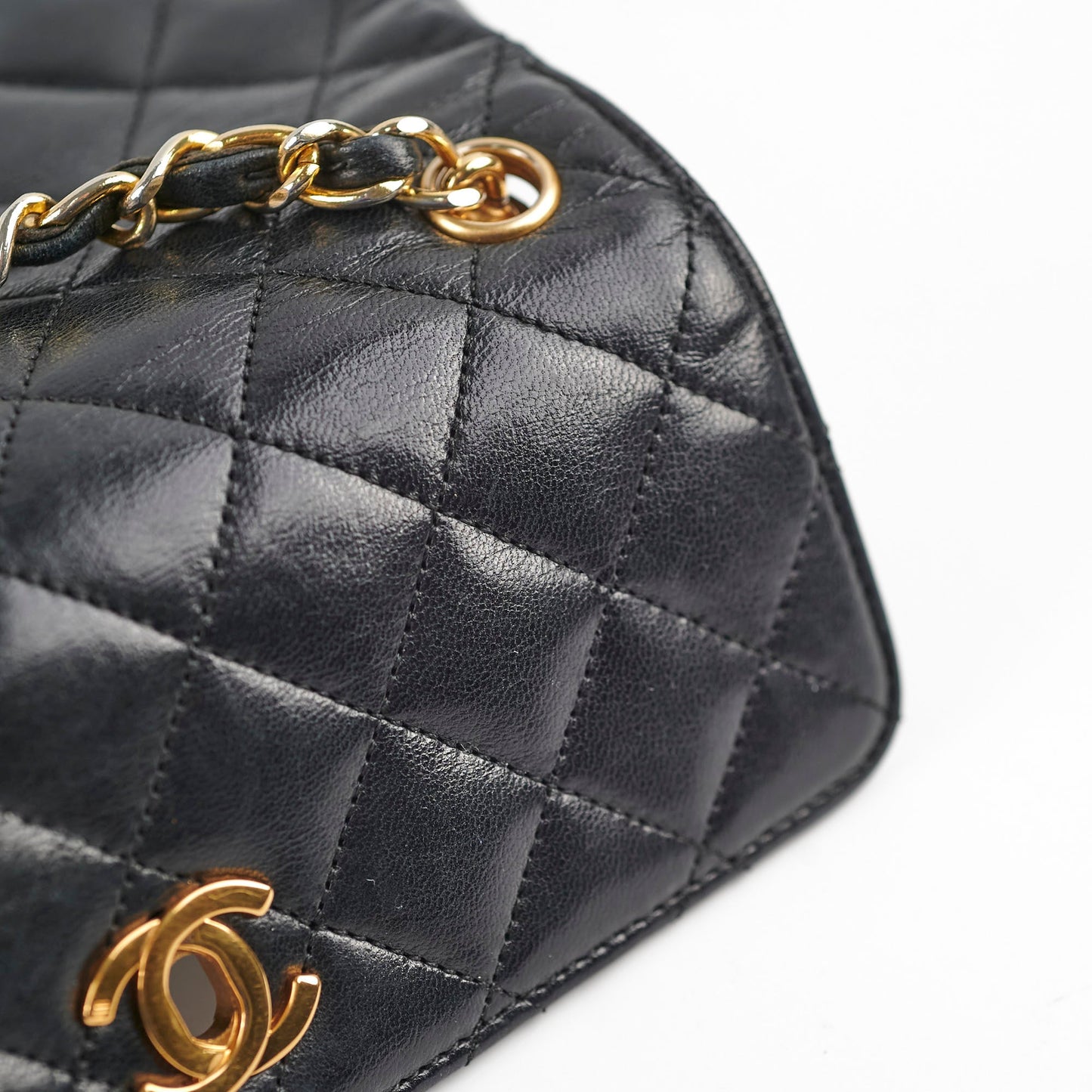 Chanel  Matelasse Lambskin Bag Black