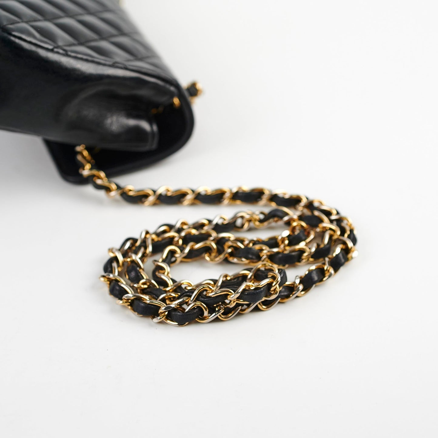 Chanel  Matelasse Lambskin Bag Black