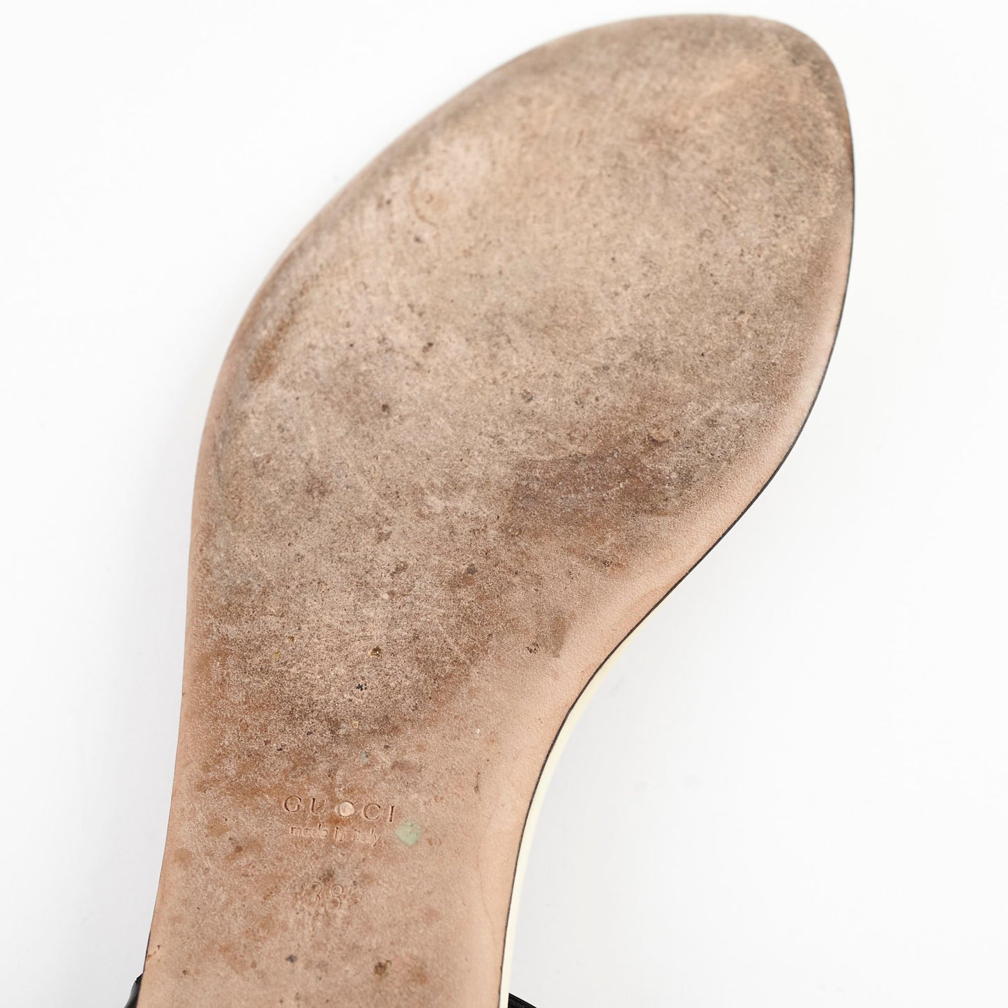 Gucci Vernice Soft GG Sandal 38