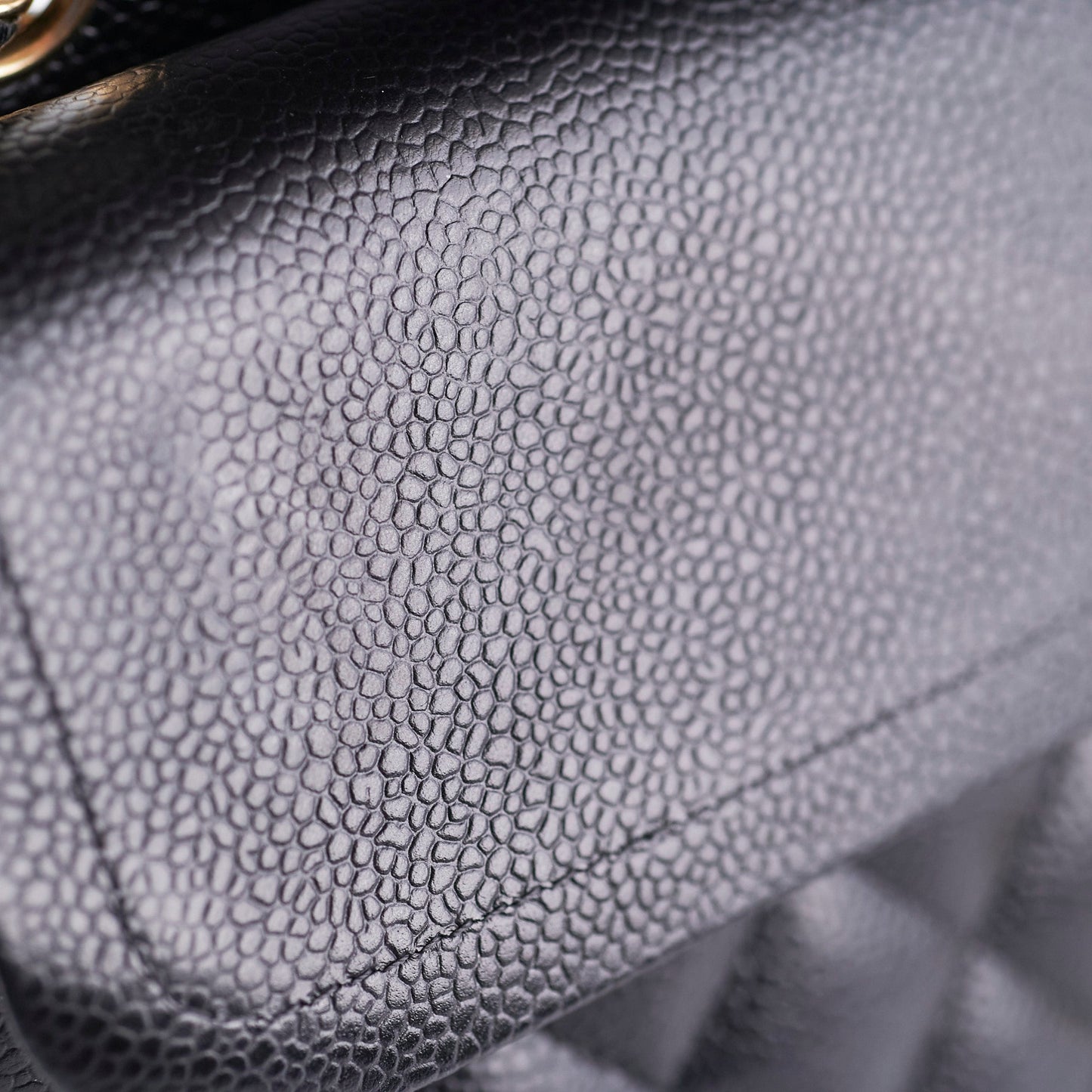 Chanel Medium/Large Caviar Double Classic Flap Black