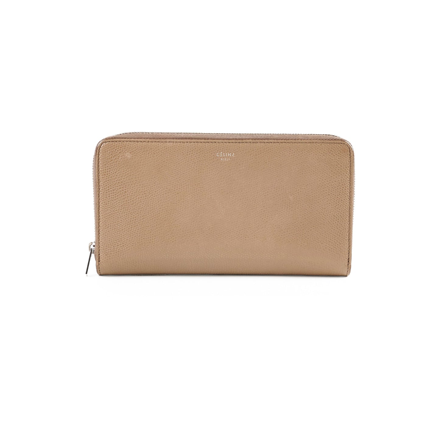 Luxury CELINE Long Wallet Dark Beige