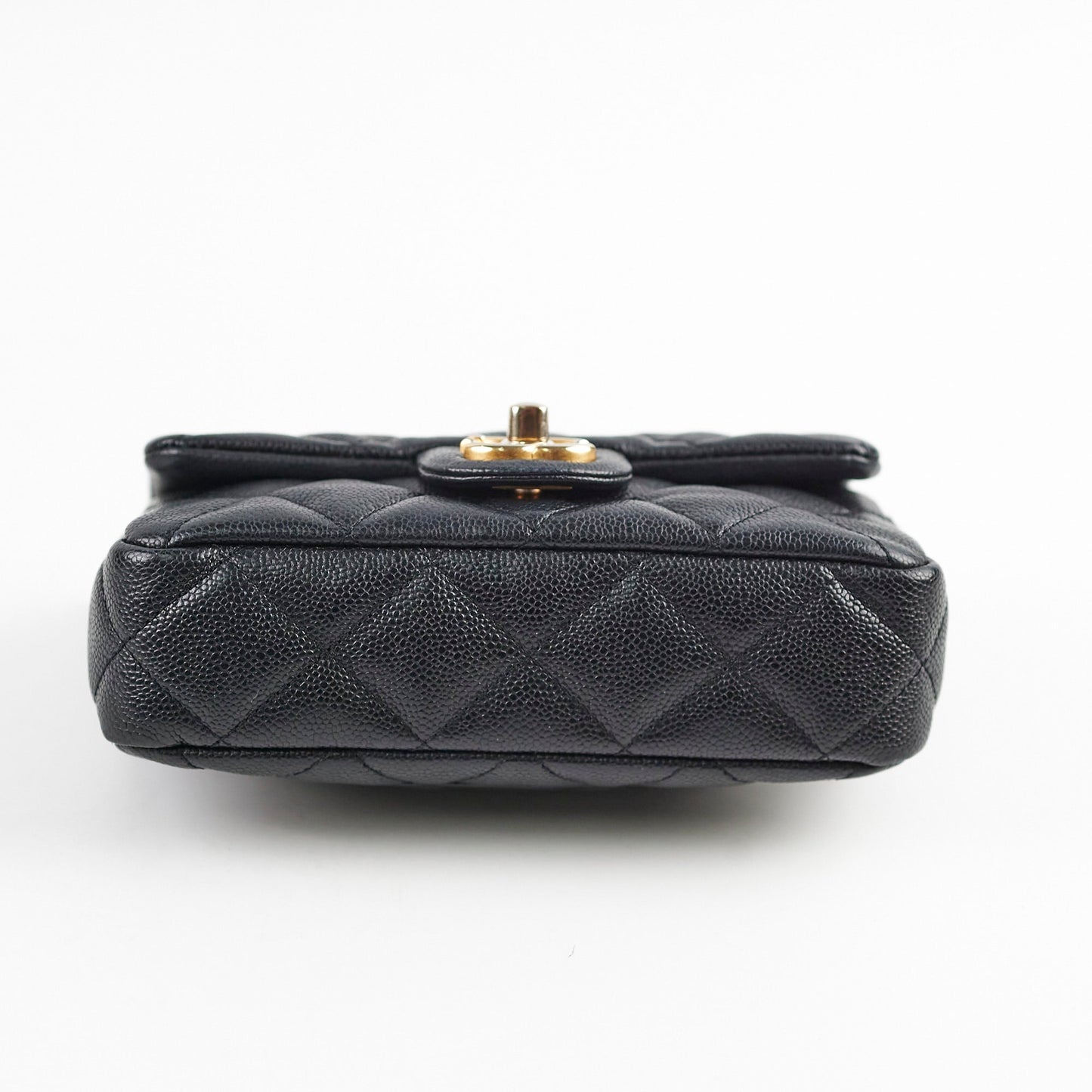 Chanel 23P Seasonal Caviar Mini Flap Black Microchipped
