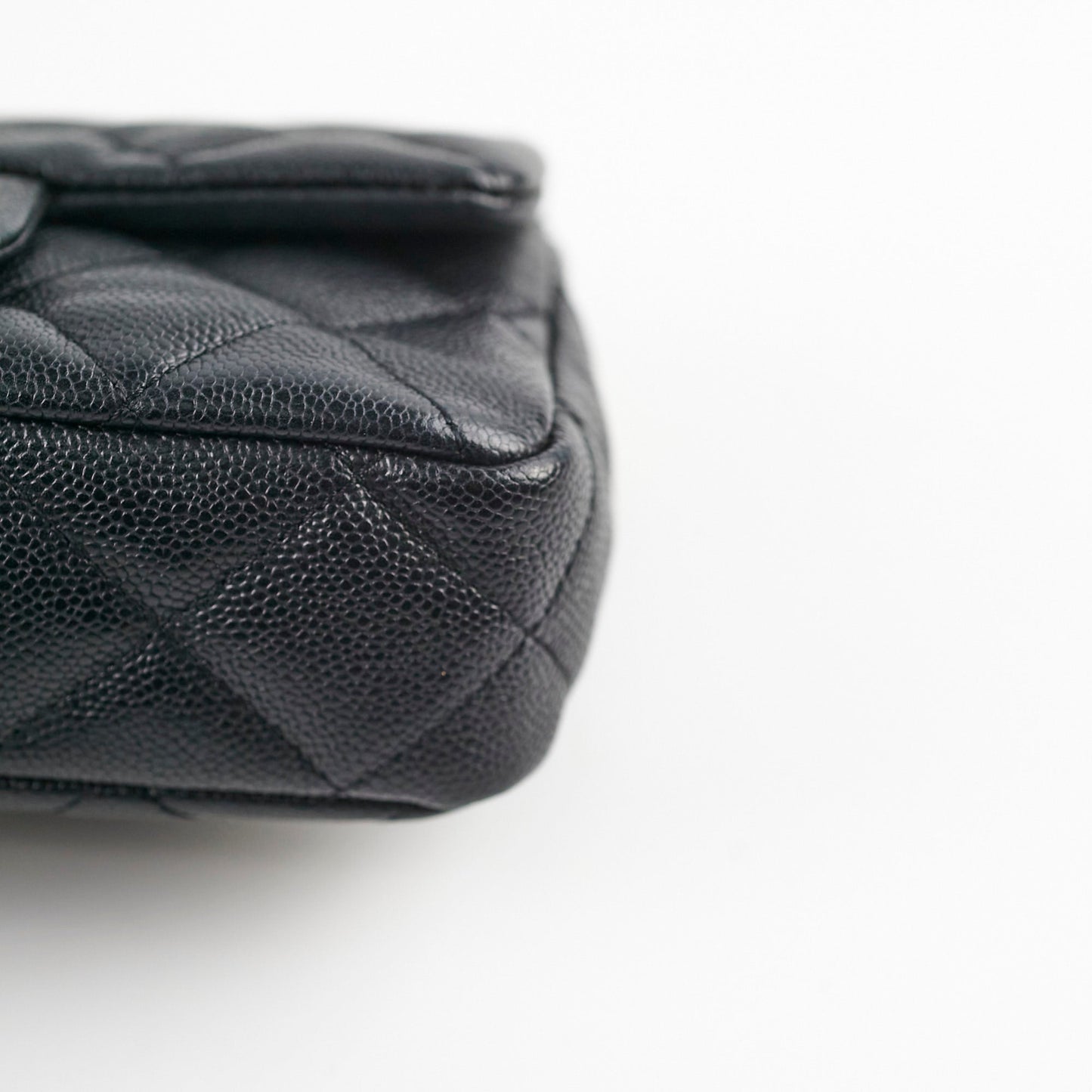 Chanel 23P Seasonal Caviar Mini Flap Black Microchipped