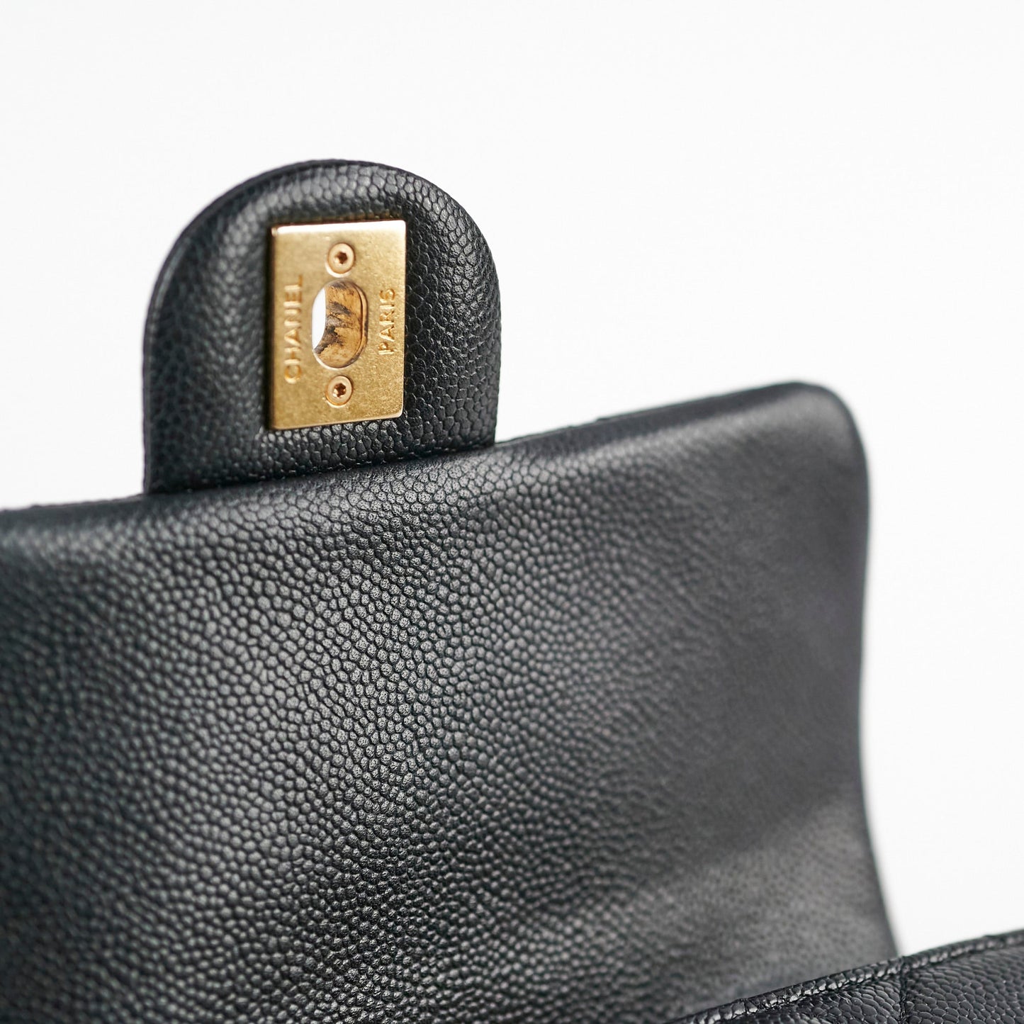 Chanel 23P Seasonal Caviar Mini Flap Black Microchipped
