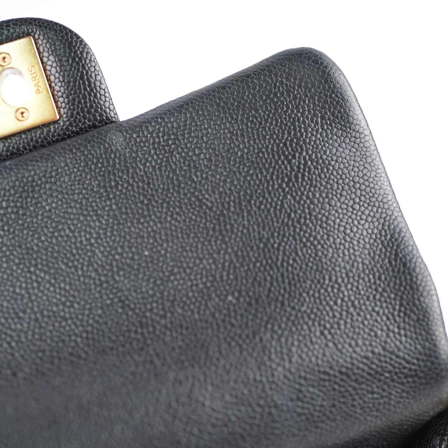 Chanel 23P Seasonal Caviar Mini Flap Black Microchipped