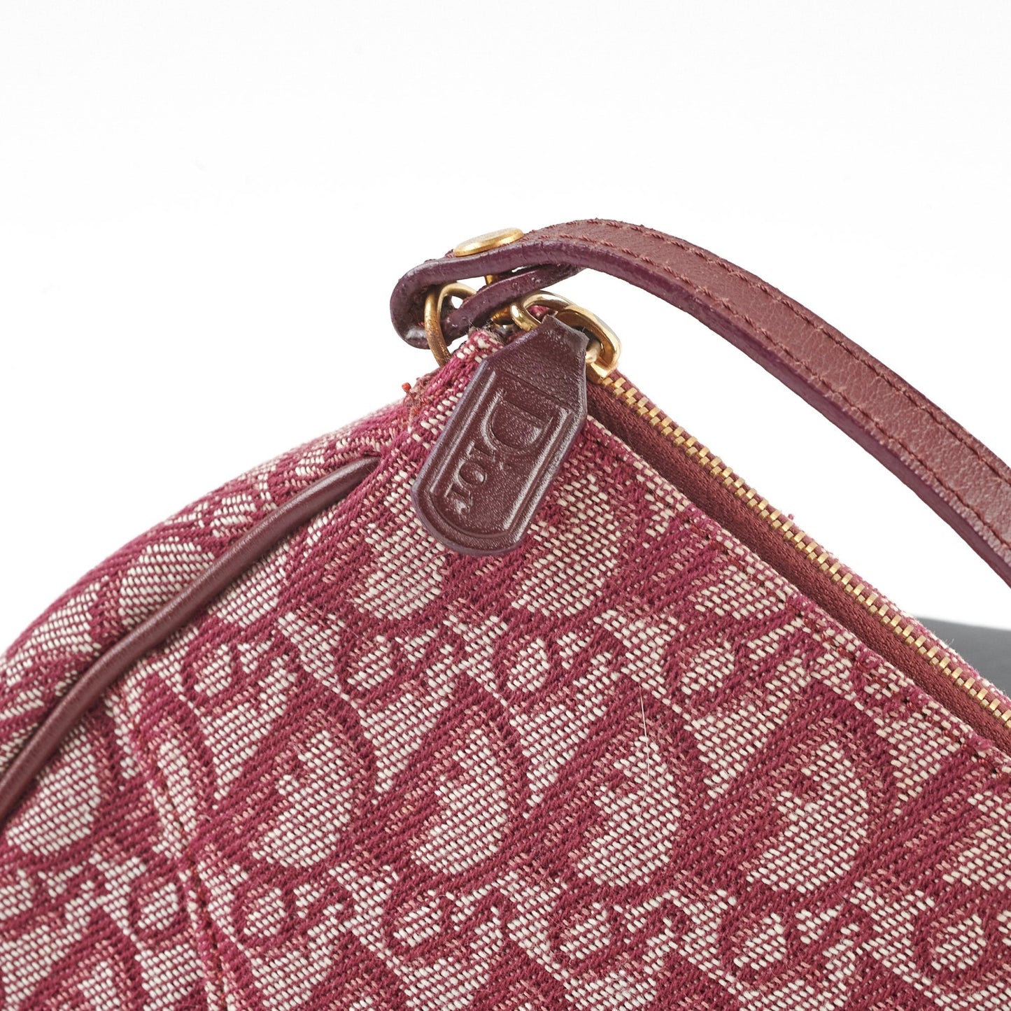 Christian Dior Mini   Saddle Shoulder Bag Burgundy