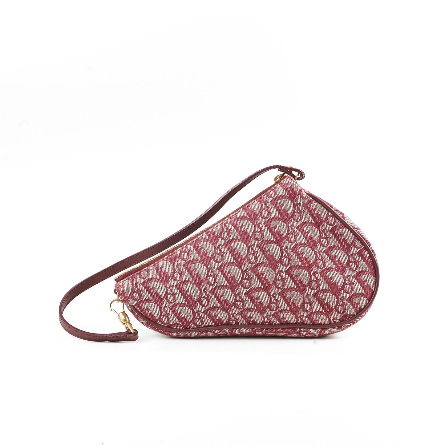 Christian Dior Mini   Saddle Shoulder Bag Burgundy