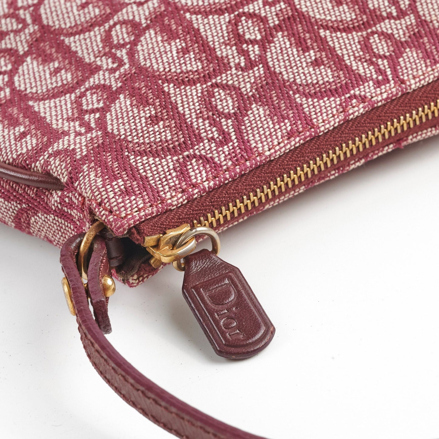 Christian Dior Mini   Saddle Shoulder Bag Burgundy