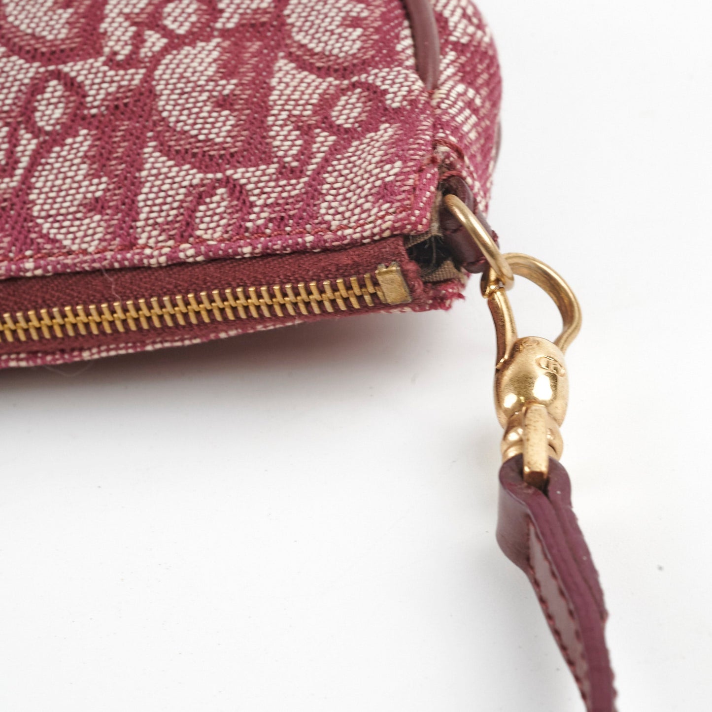 Christian Dior Mini   Saddle Shoulder Bag Burgundy