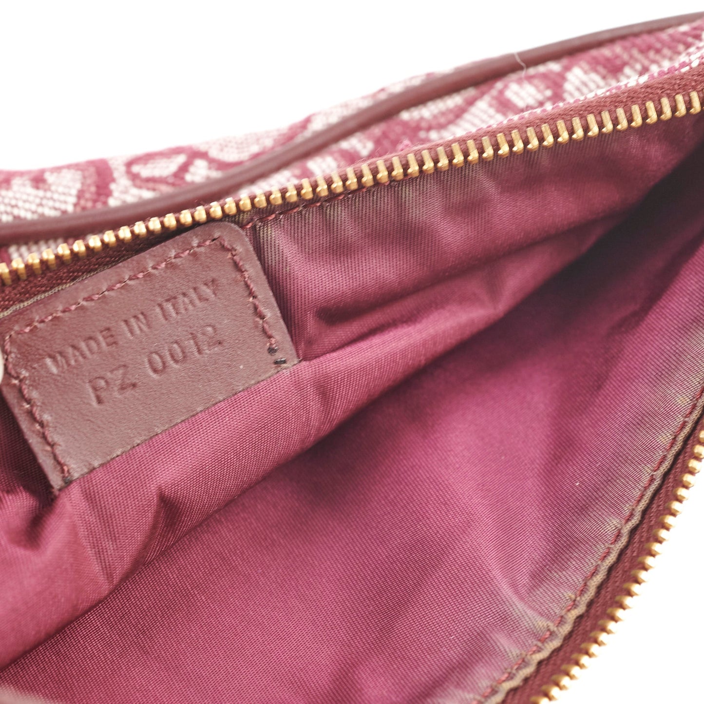Christian Dior Mini   Saddle Shoulder Bag Burgundy
