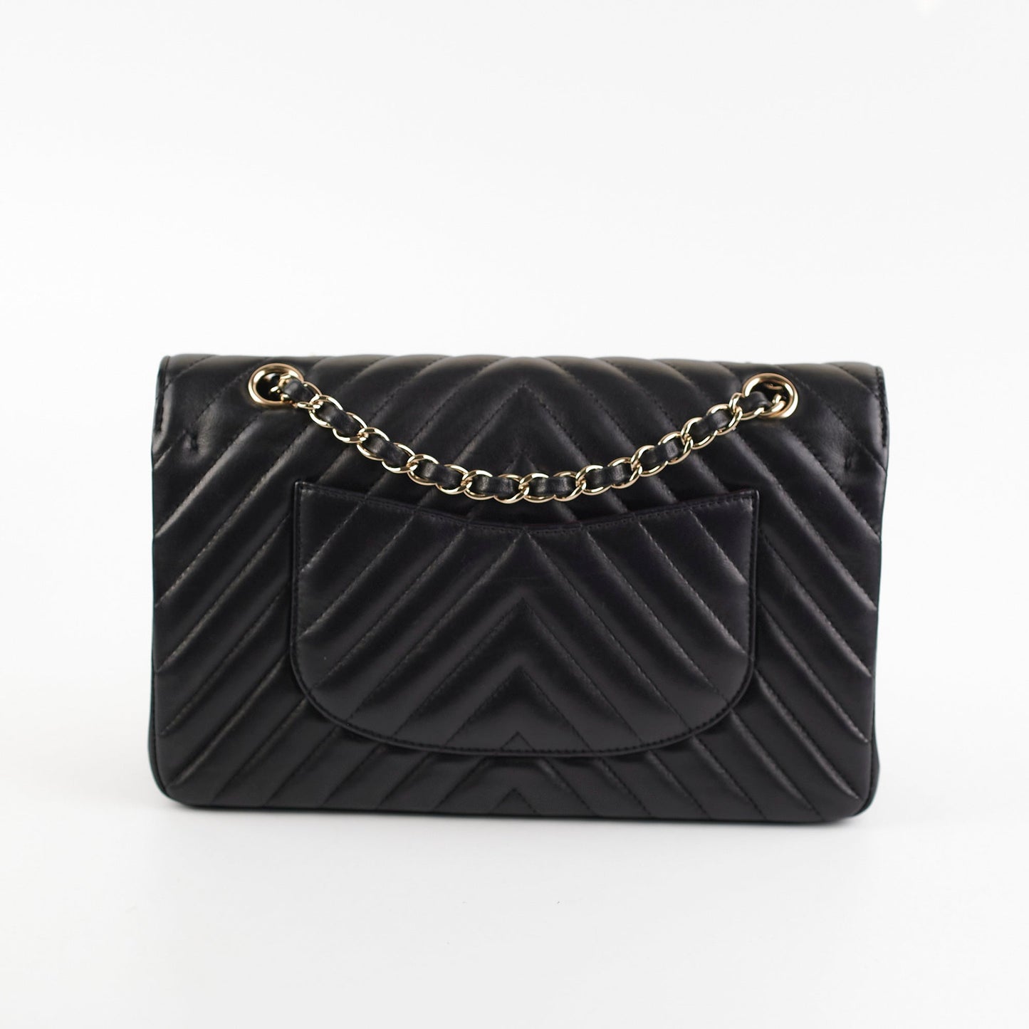 Chanel Medium/Large Chevron Classic Flap Black