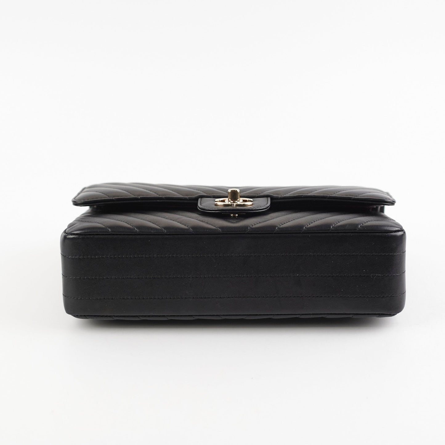 Chanel Medium/Large Chevron Classic Flap Black