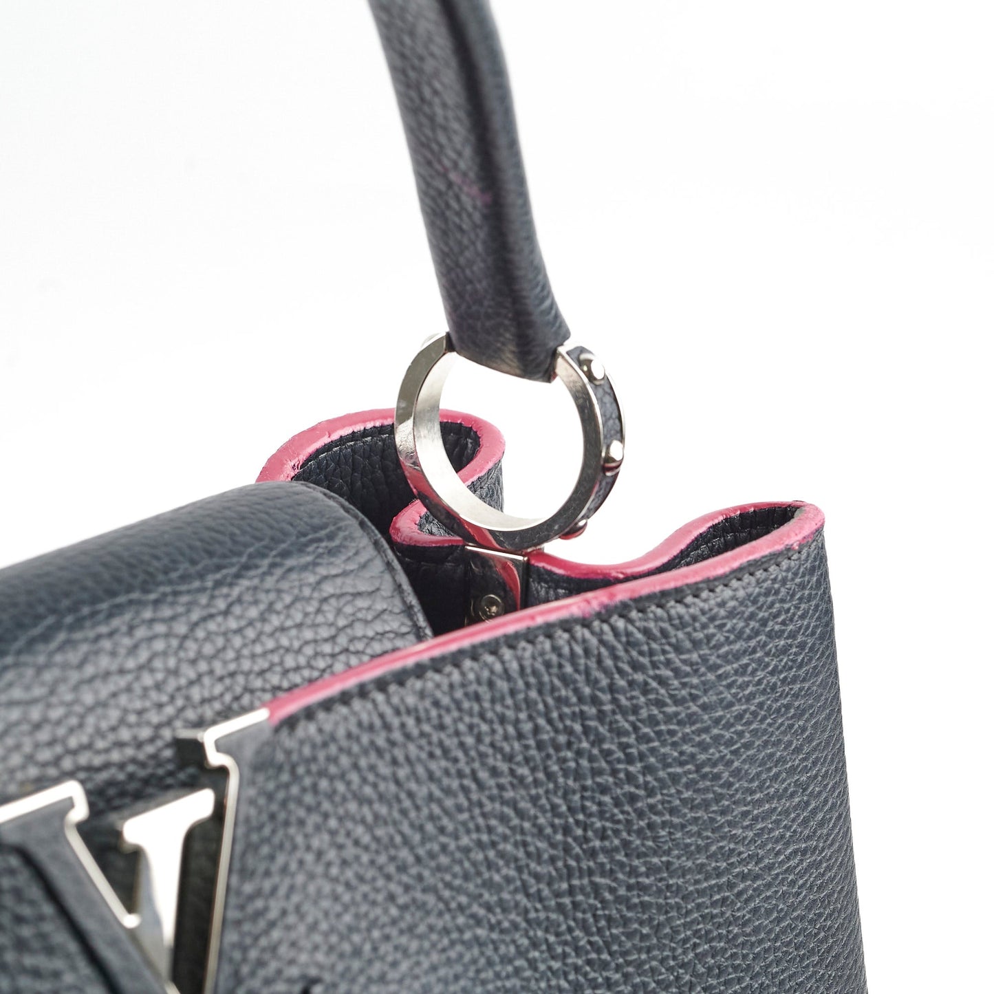 Louis Vuitton Capucines GM Navy Pink