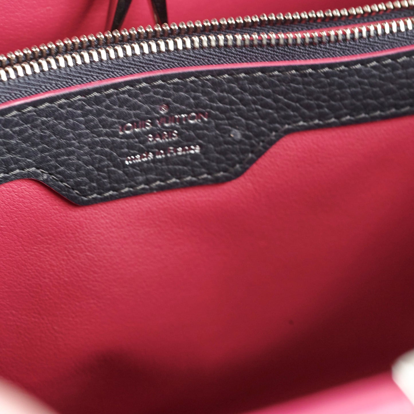 Louis Vuitton Capucines GM Navy Pink