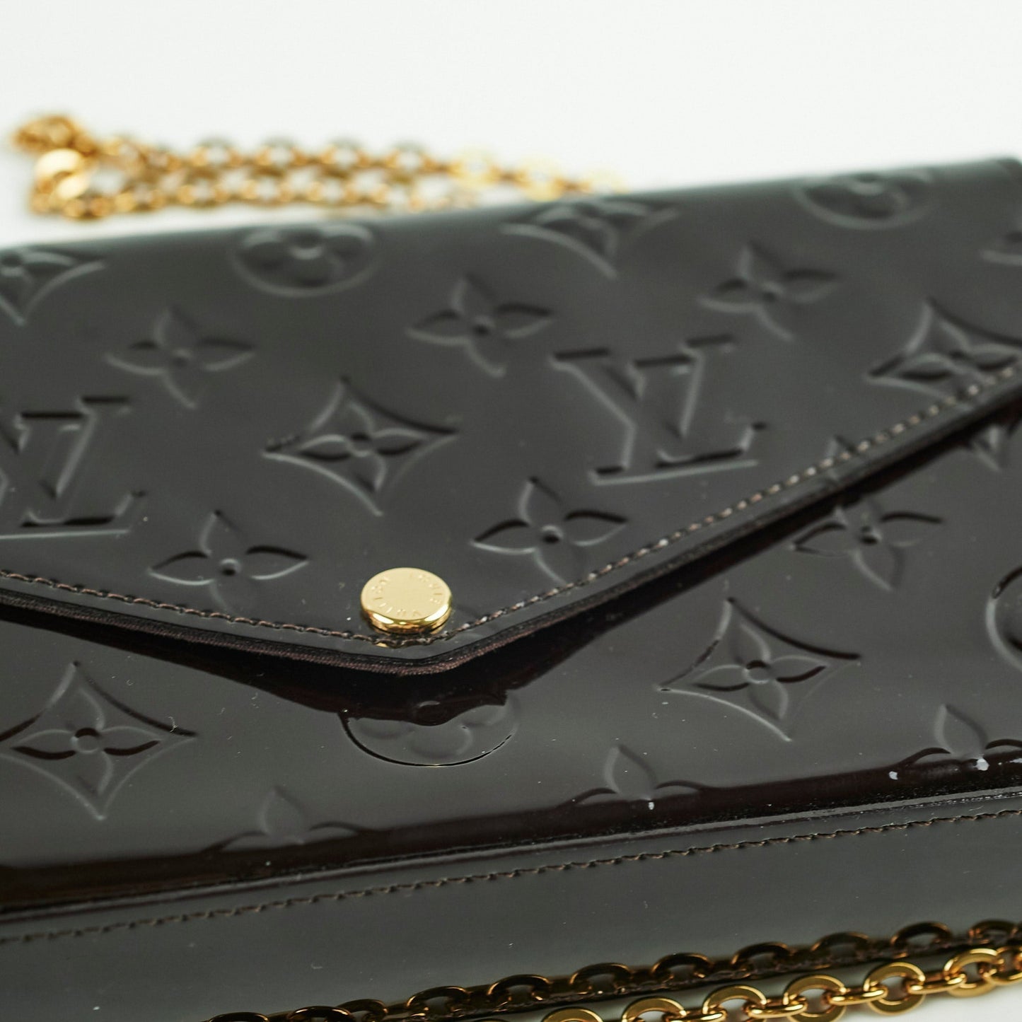 Louis Vuitton Felicie Pochette Vernis Amarante