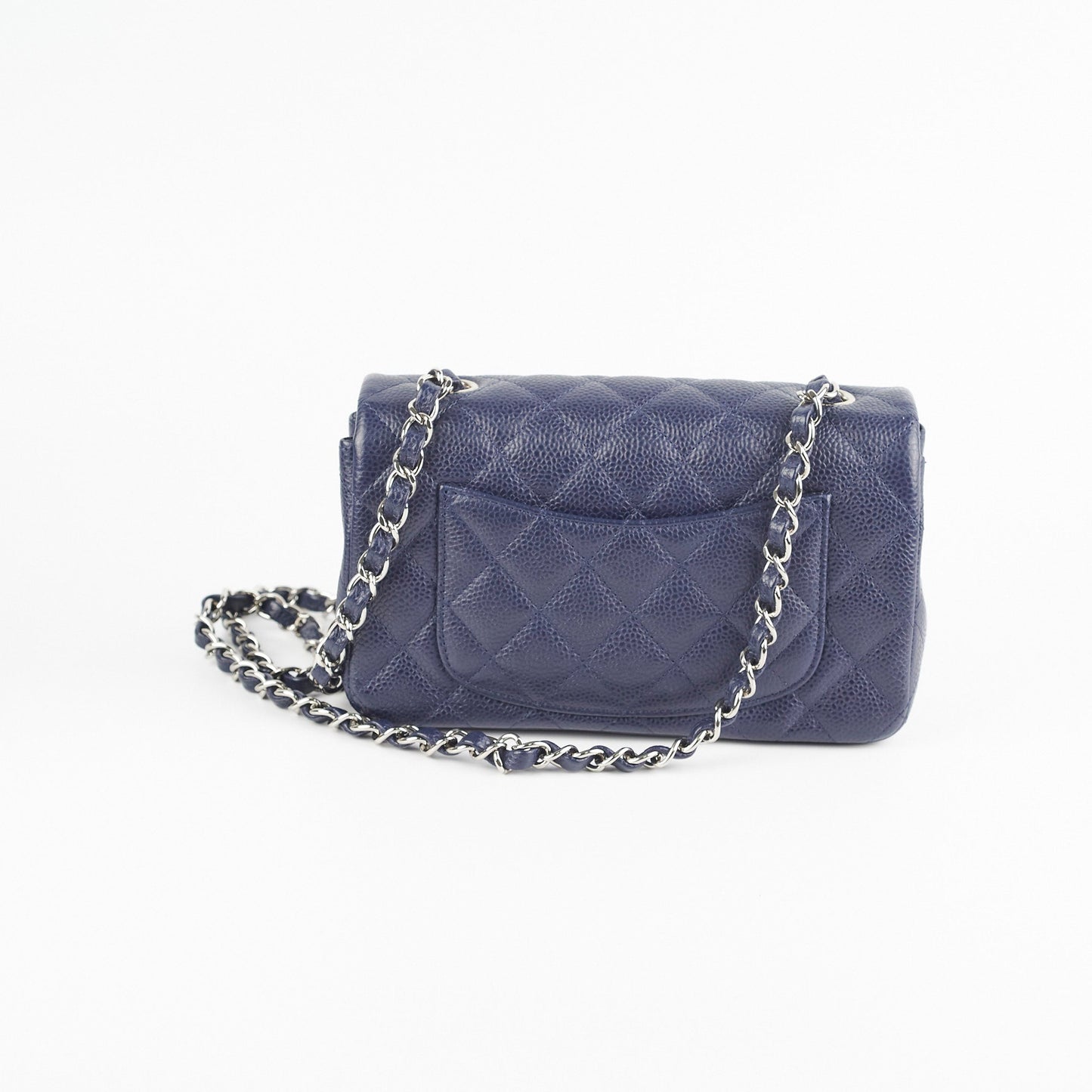 Chanel Mini Rectangular Navy Caviar