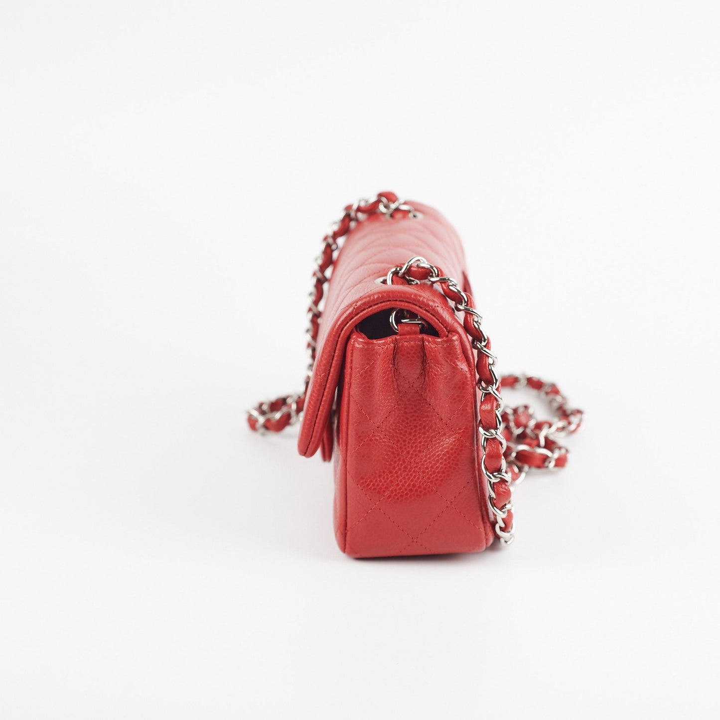 Chanel Mini Rectangular Red Caviar