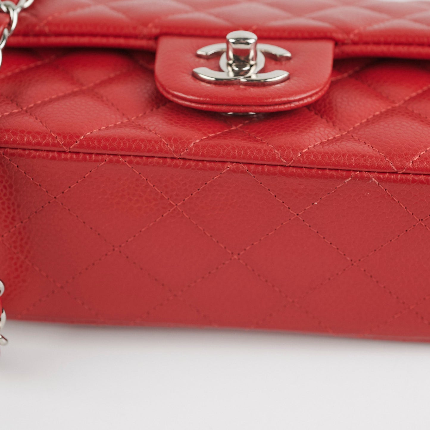 Chanel Mini Rectangular Red Caviar