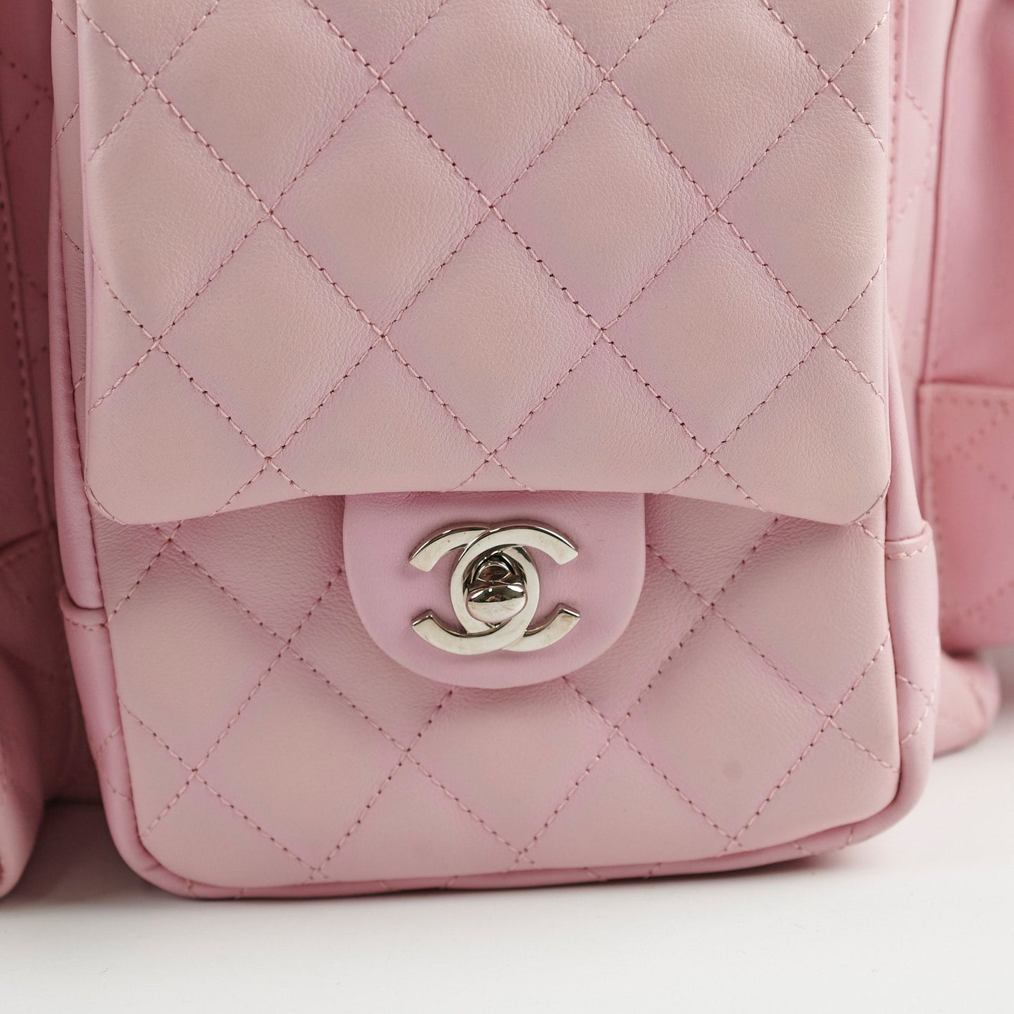 Chanel  Lambskin Reporter Bag Pink