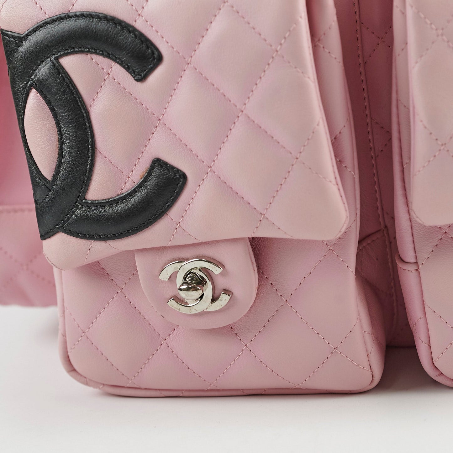 Chanel  Lambskin Reporter Bag Pink