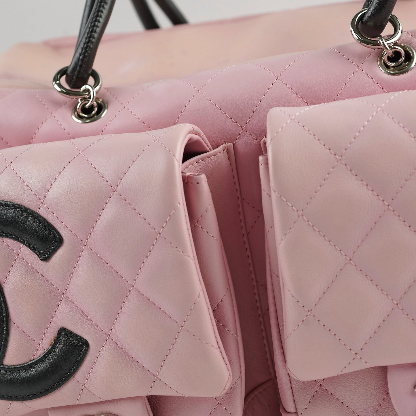 Chanel  Lambskin Reporter Bag Pink