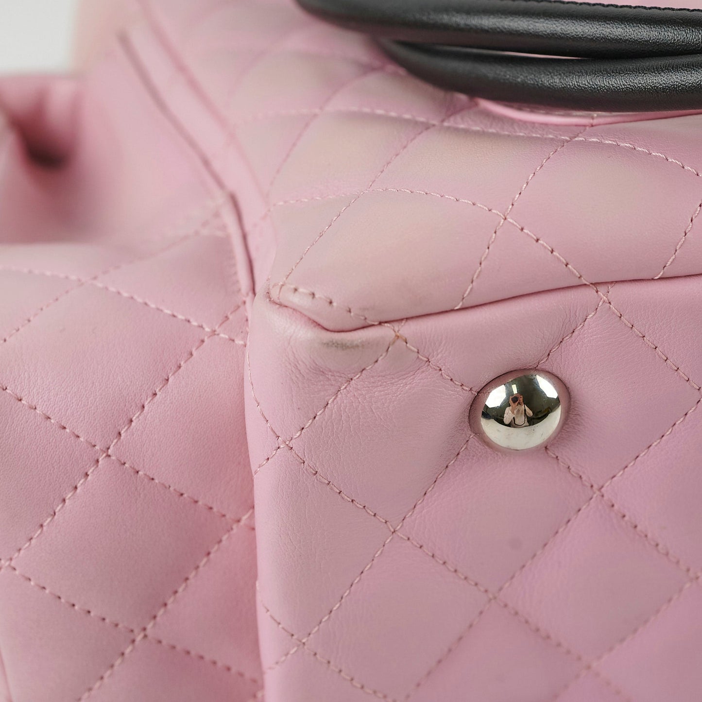 Chanel  Lambskin Reporter Bag Pink