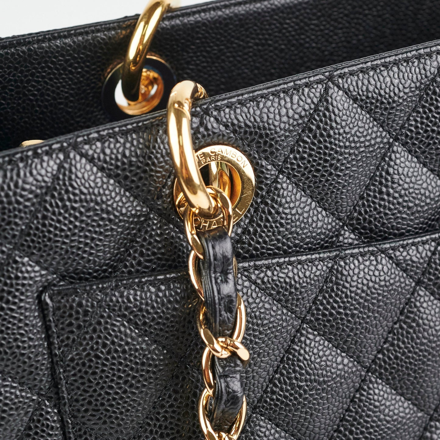 Chanel GST Grand Shopping Tote Caviar Black