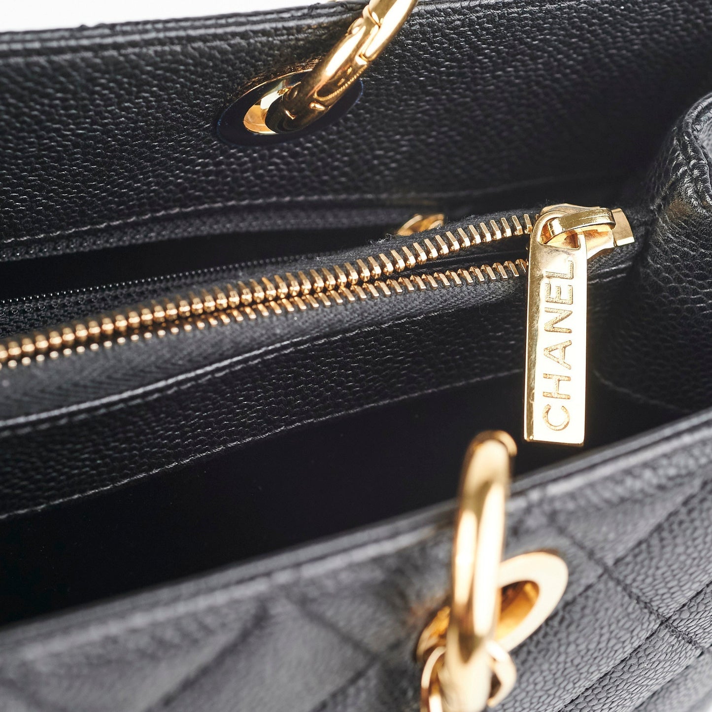 Chanel GST Grand Shopping Tote Caviar Black
