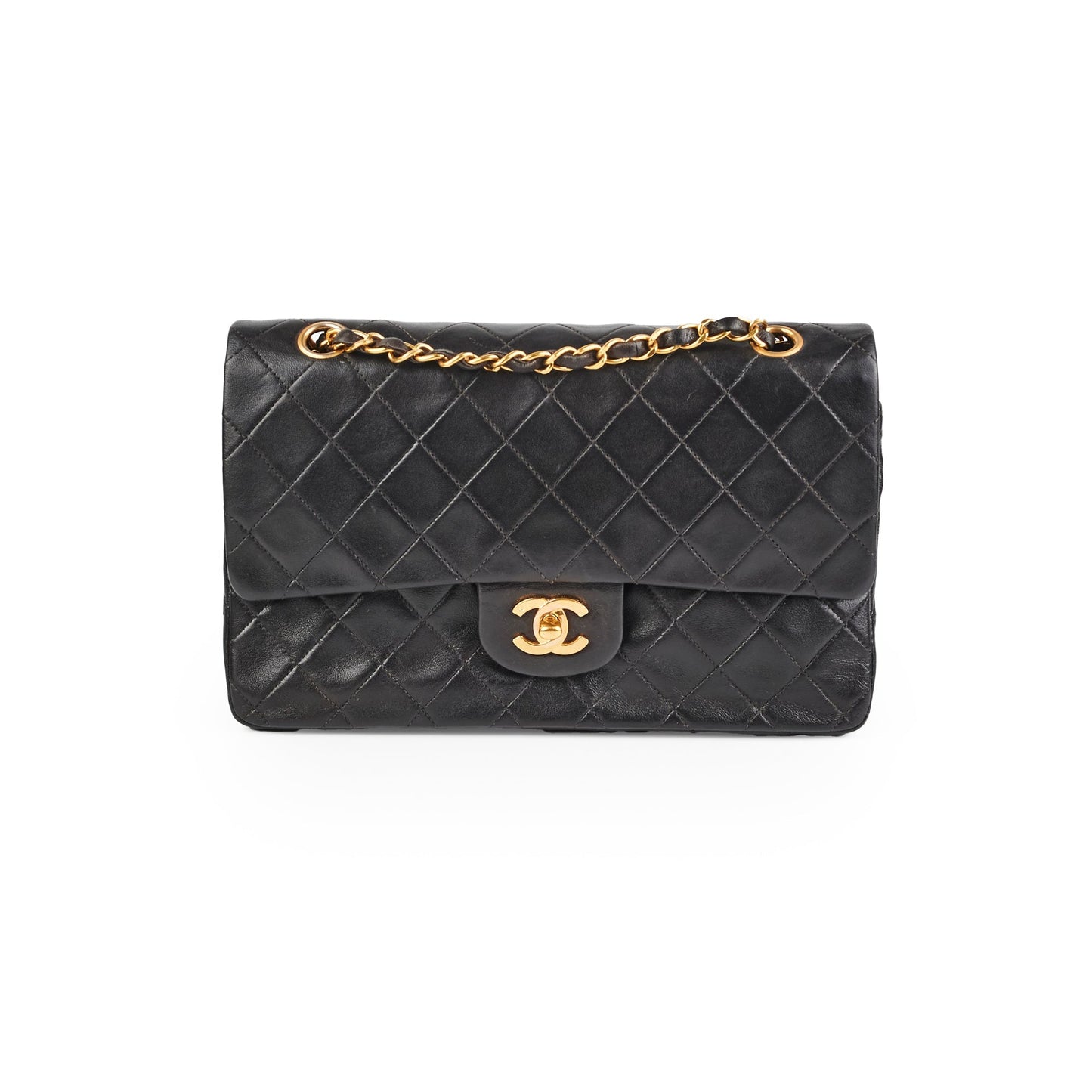 Chanel  Classic Flap Medium Black Lambskin