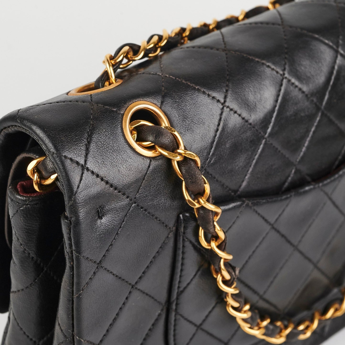 Chanel  Classic Flap Medium Black Lambskin