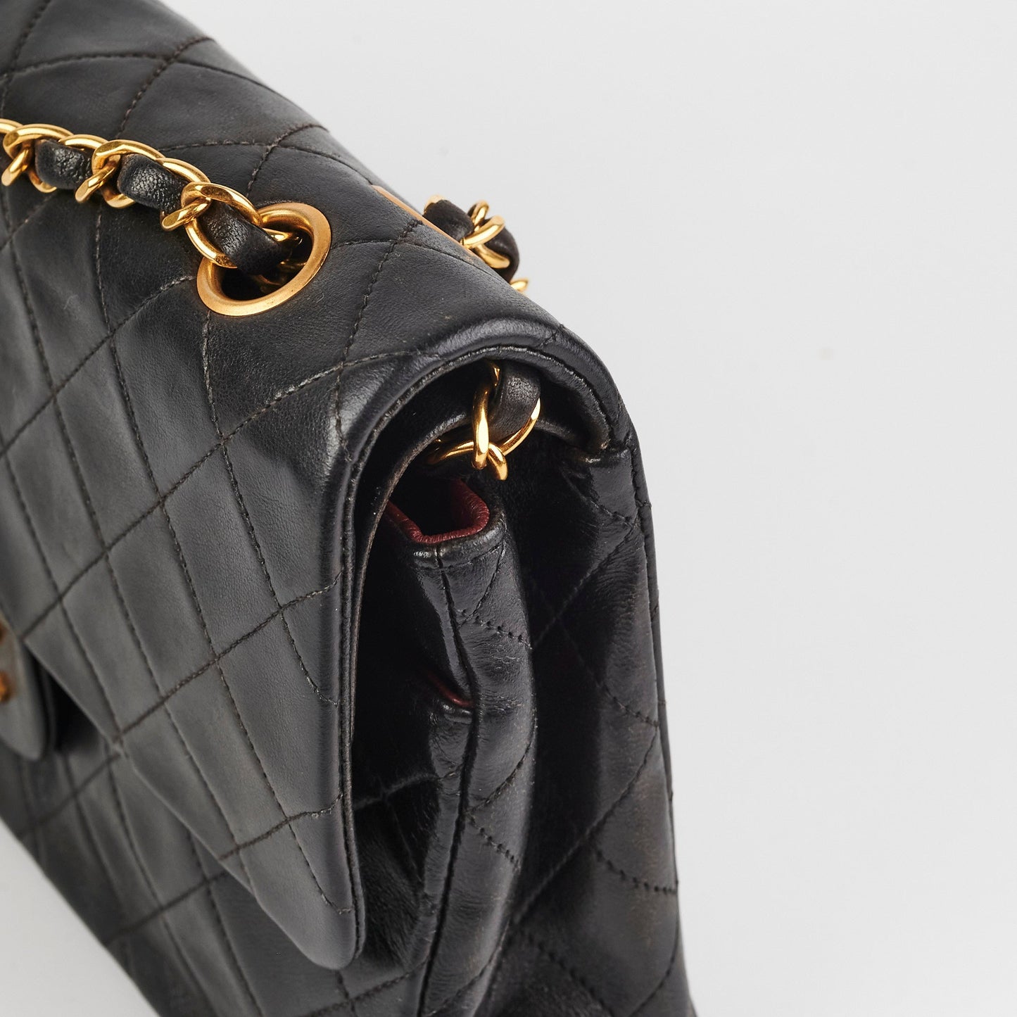 Chanel  Classic Flap Medium Black Lambskin