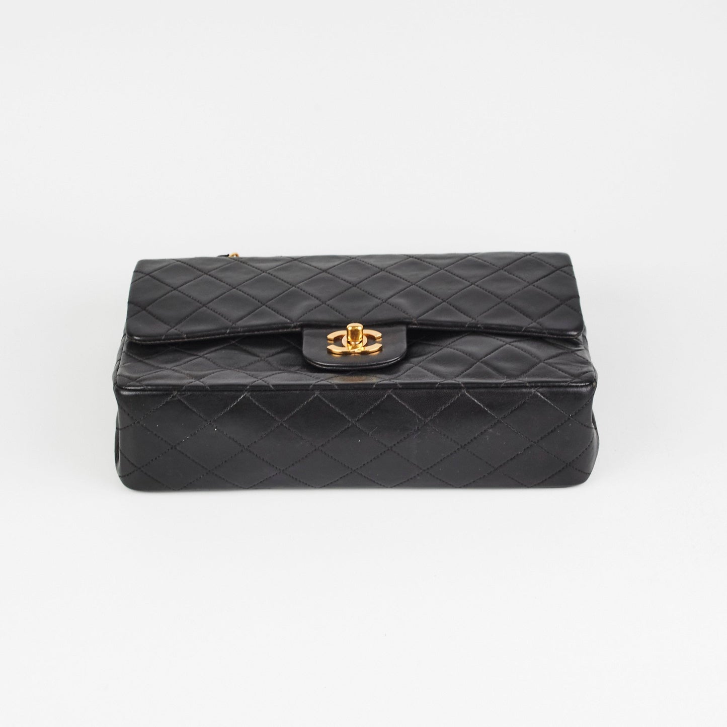 Chanel  Classic Flap Medium Black Lambskin