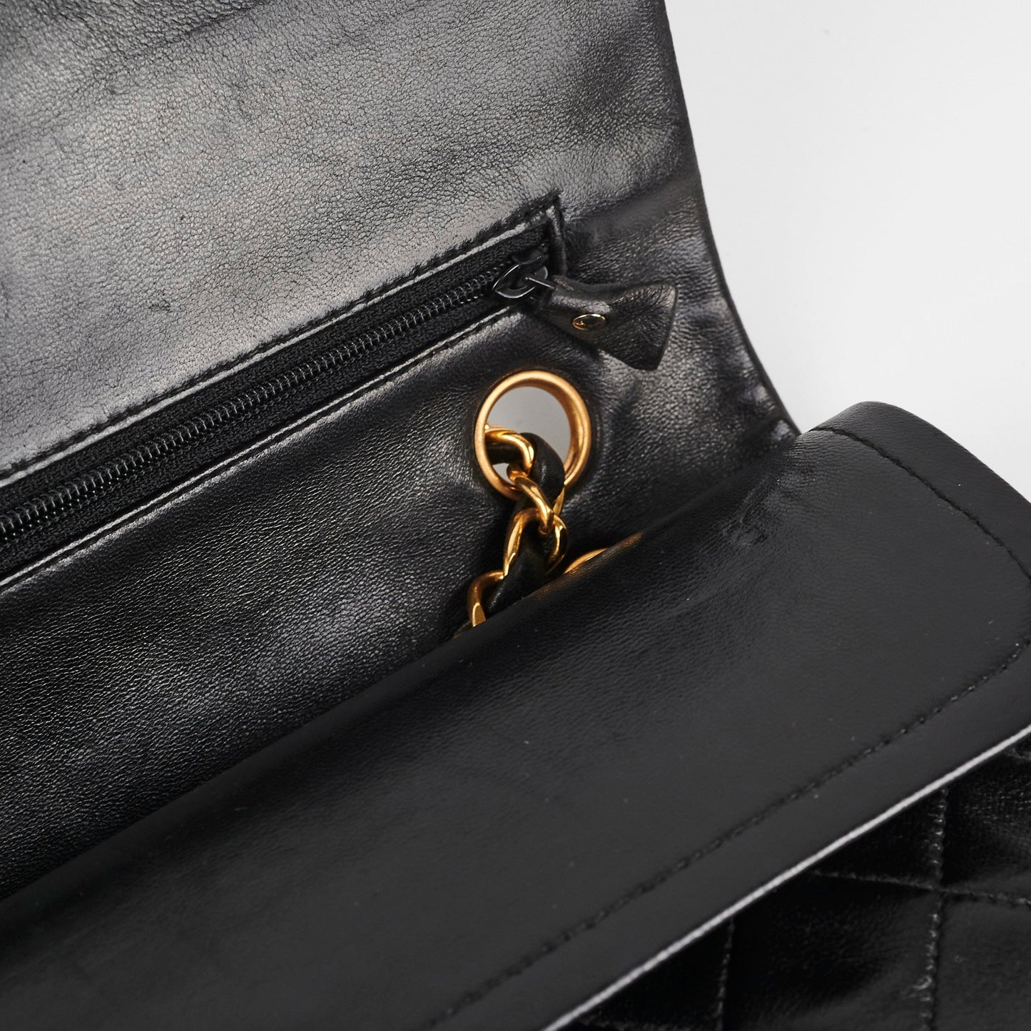 Chanel  Classic Flap Medium Black Lambskin