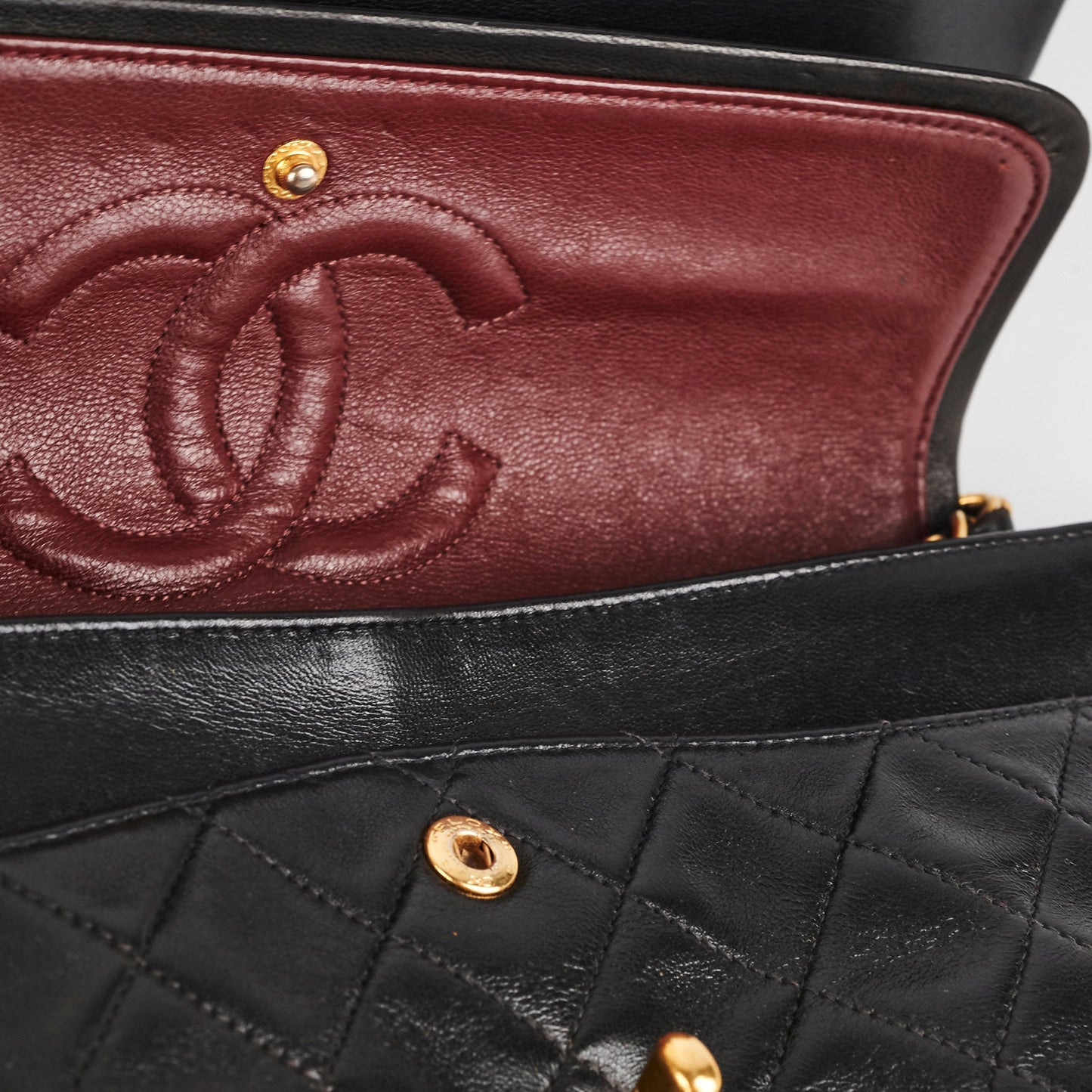 Chanel  Classic Flap Medium Black Lambskin