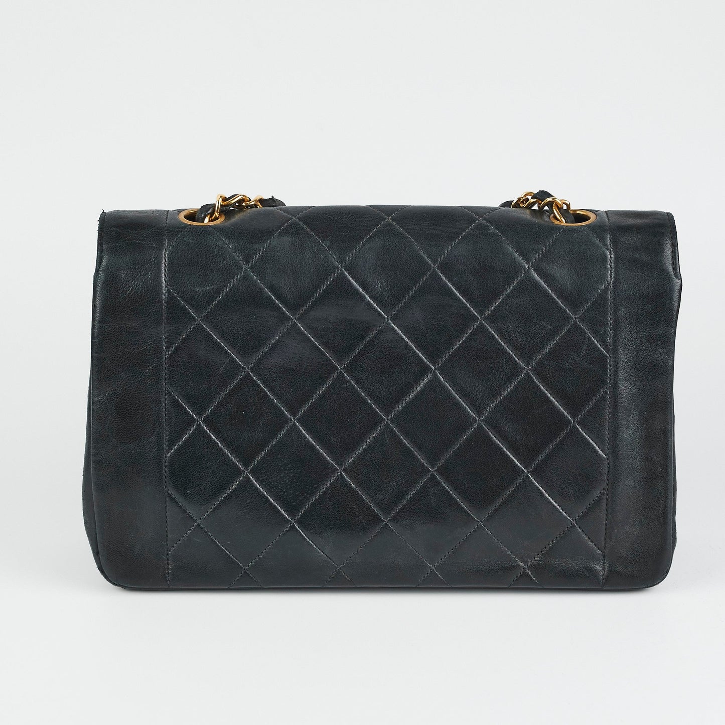 Chanel Diana Lambskin Black Medium