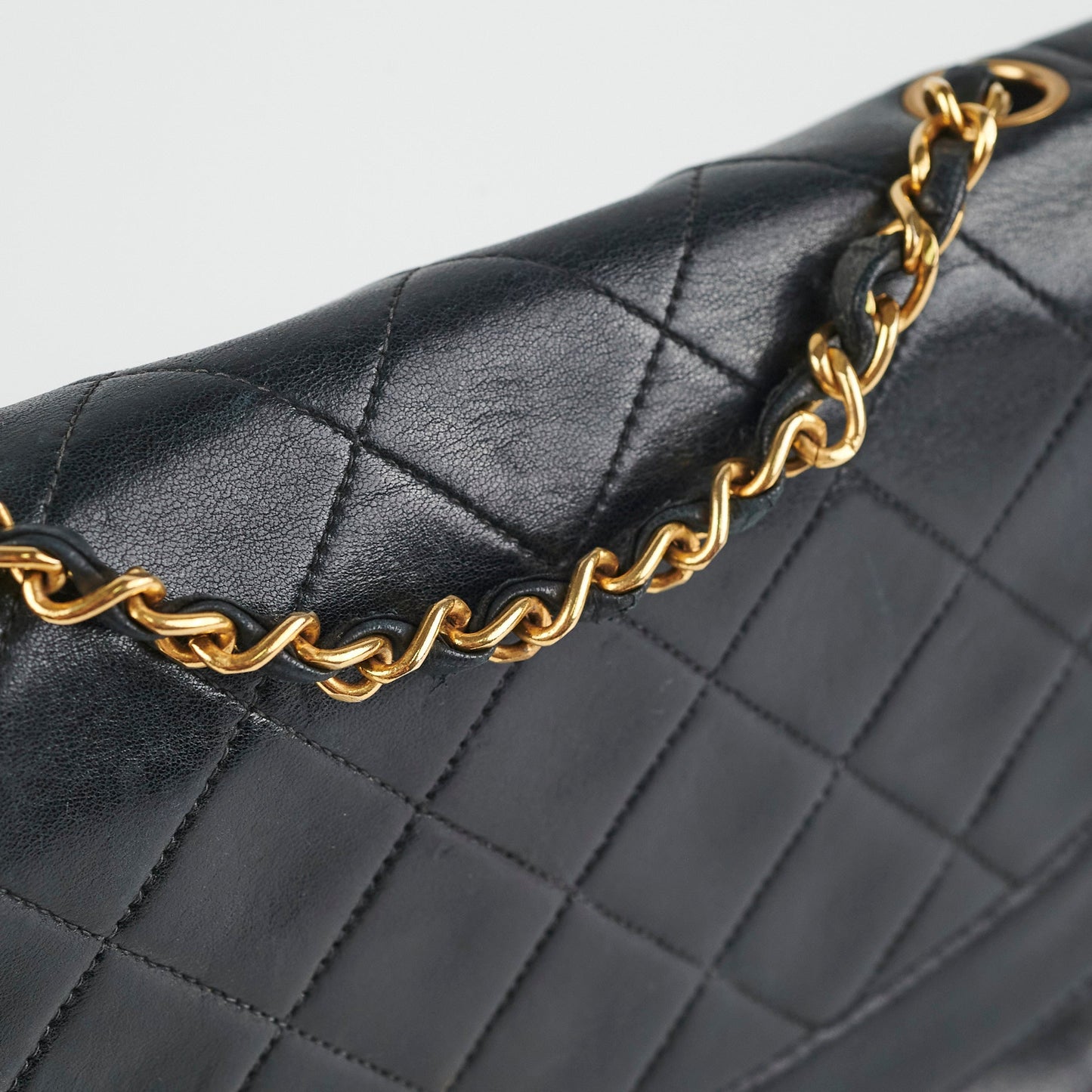 Chanel Diana Lambskin Black Medium