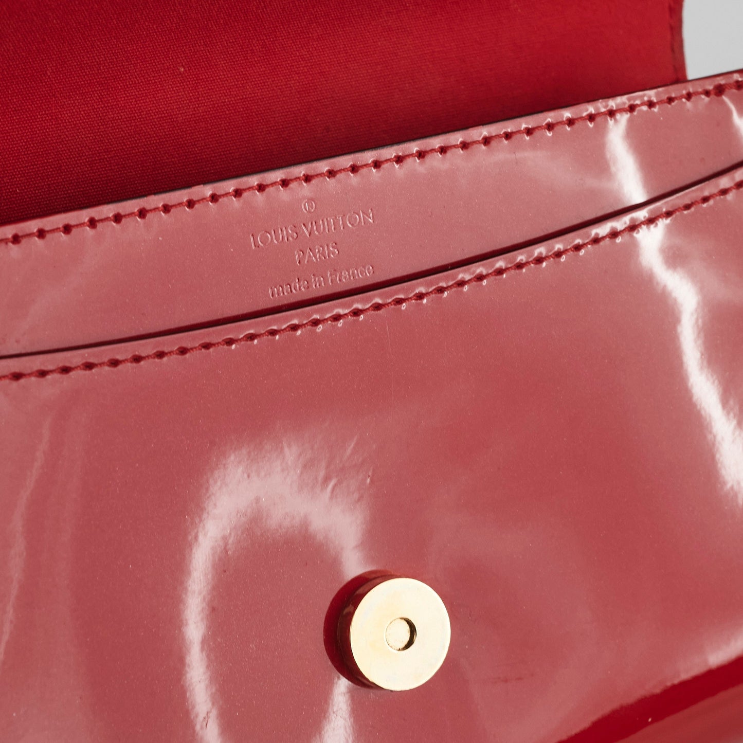 Louis Vuitton Vernis Red Patent Crossbody Bag