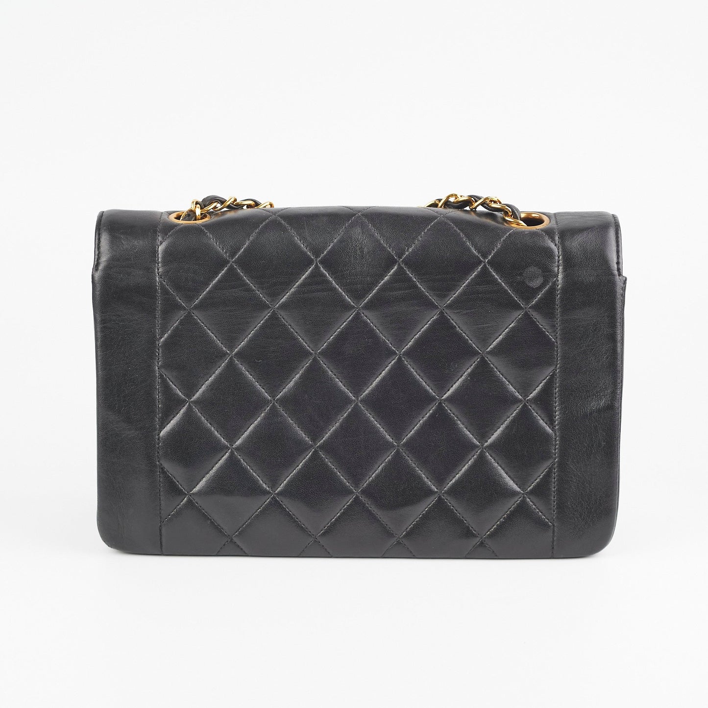 Chanel Diana Lambskin Black Medium