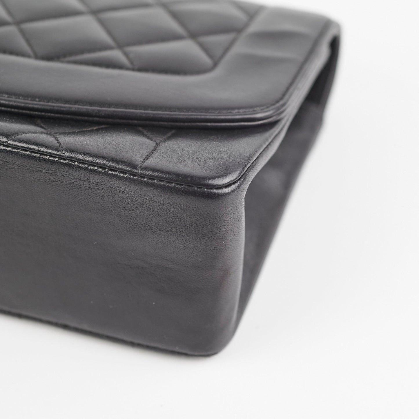 Chanel Diana Lambskin Black Medium