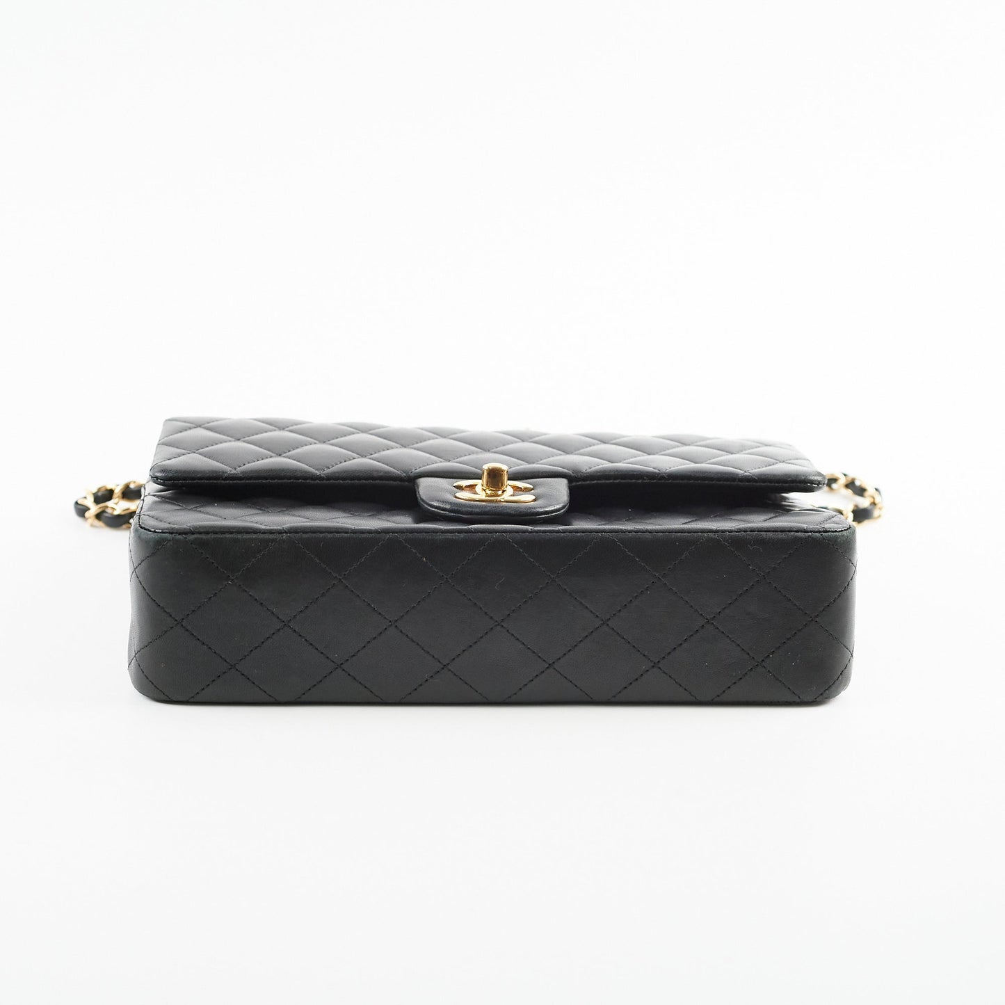 Chanel Classic Lambskin M/L Medium/Large Flap Black
