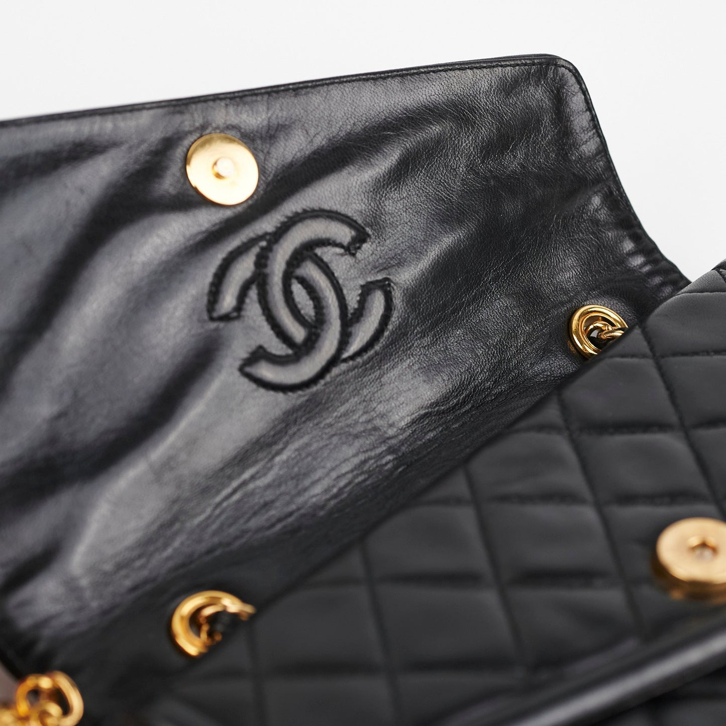 Chanel  Flap Lambskin Black - Series 1
