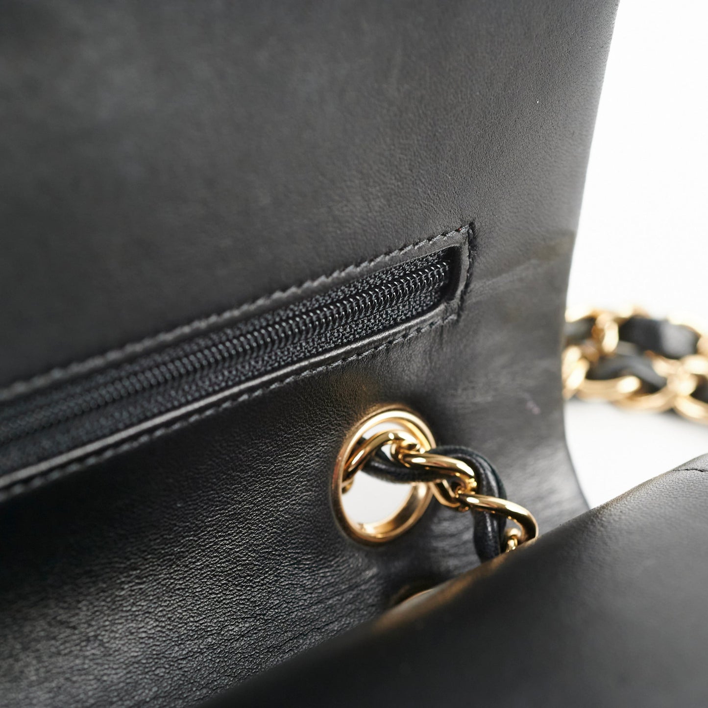 Chanel Classic Lambskin M/L Medium/Large Flap Black