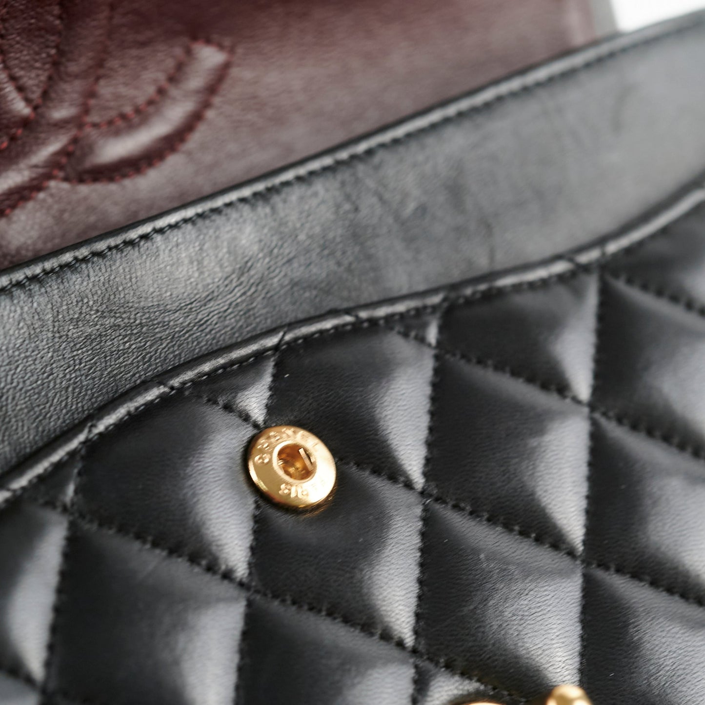 Chanel Classic Lambskin M/L Medium/Large Flap Black