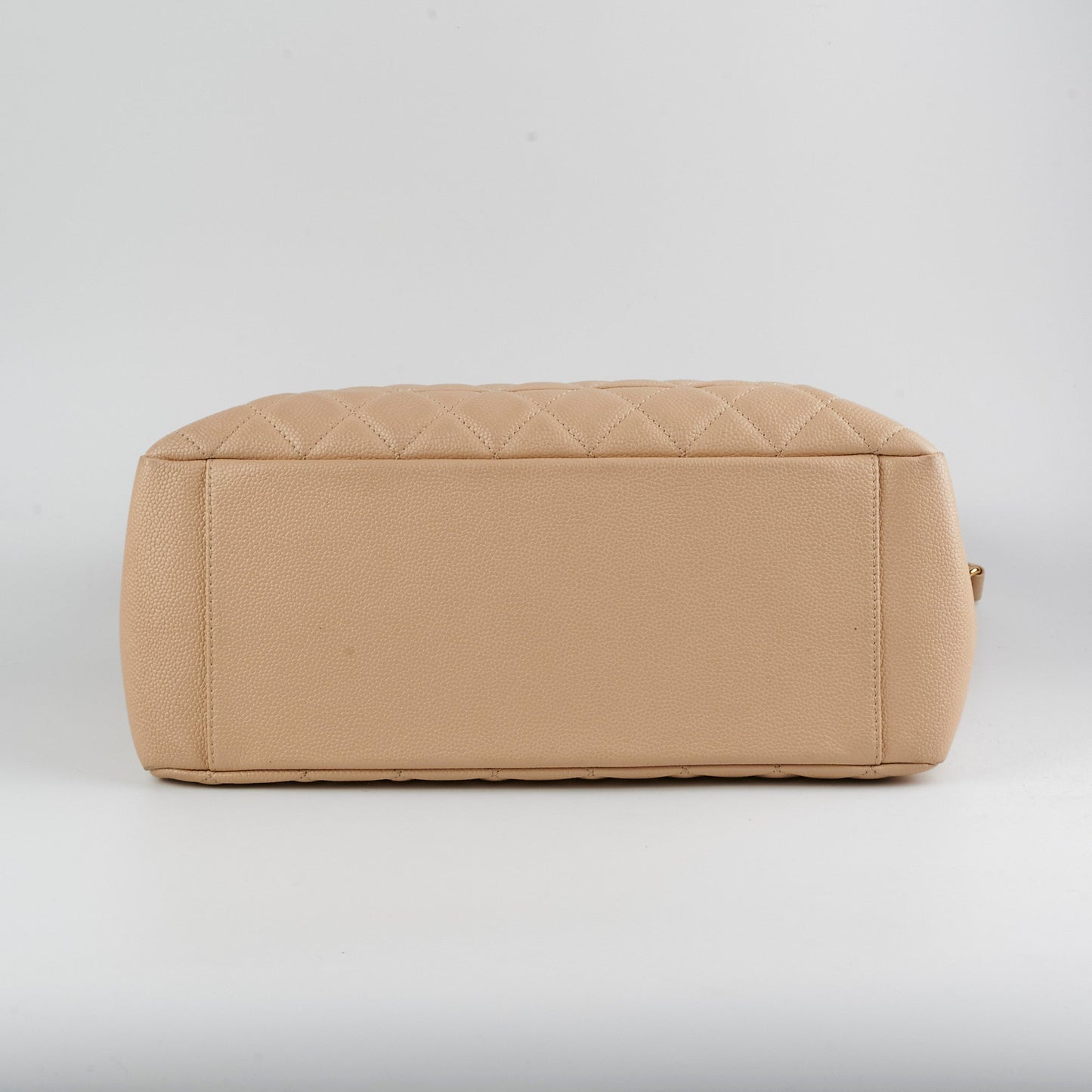 Chanel Caviar Grand Shopping Tote Beige