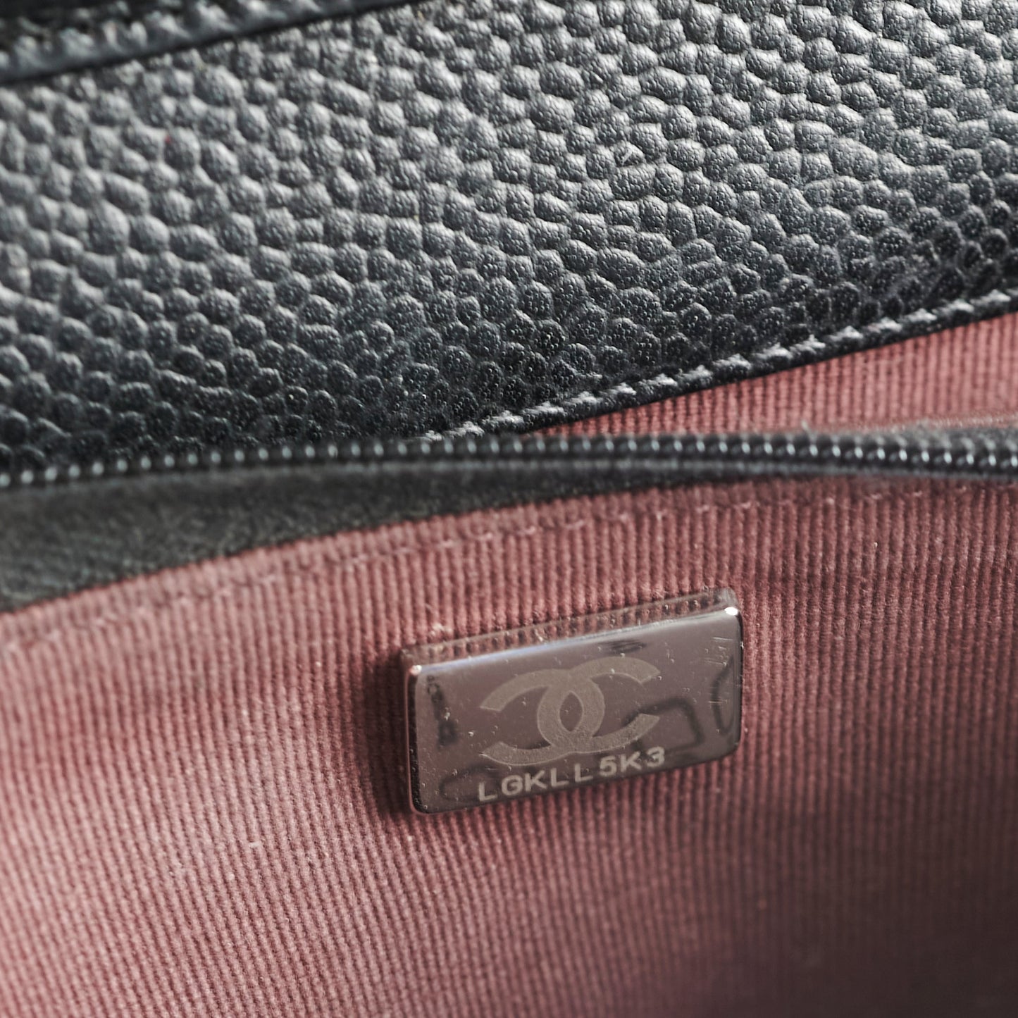 Chanel Wallet on Chain WOC Caviar Black Microchipped