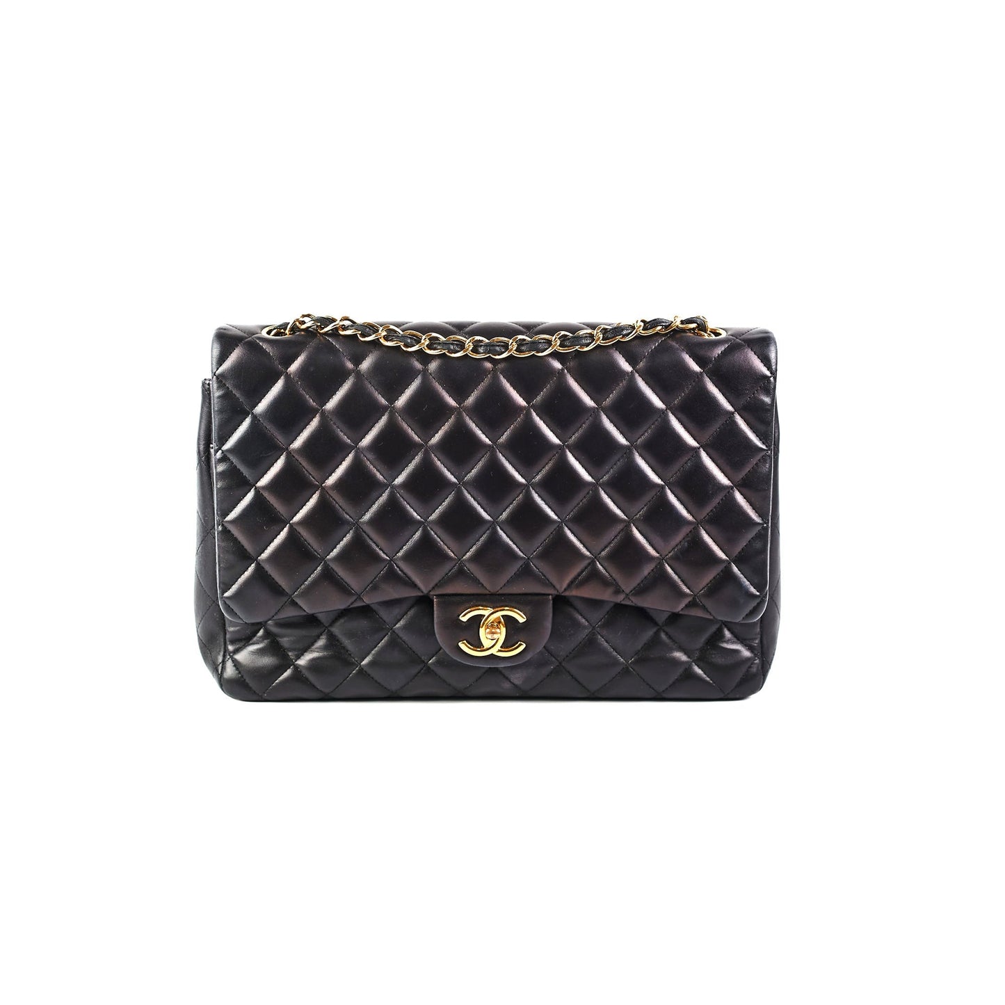 Chanel Maxi Jumbo Lambskin Black