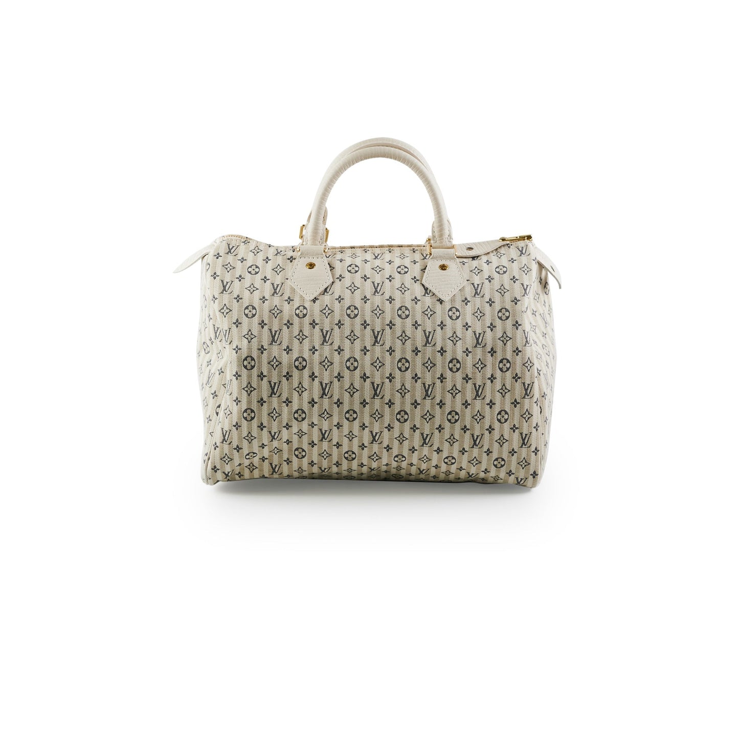 Louis Vuitton  30 White Denim Monogram Bag