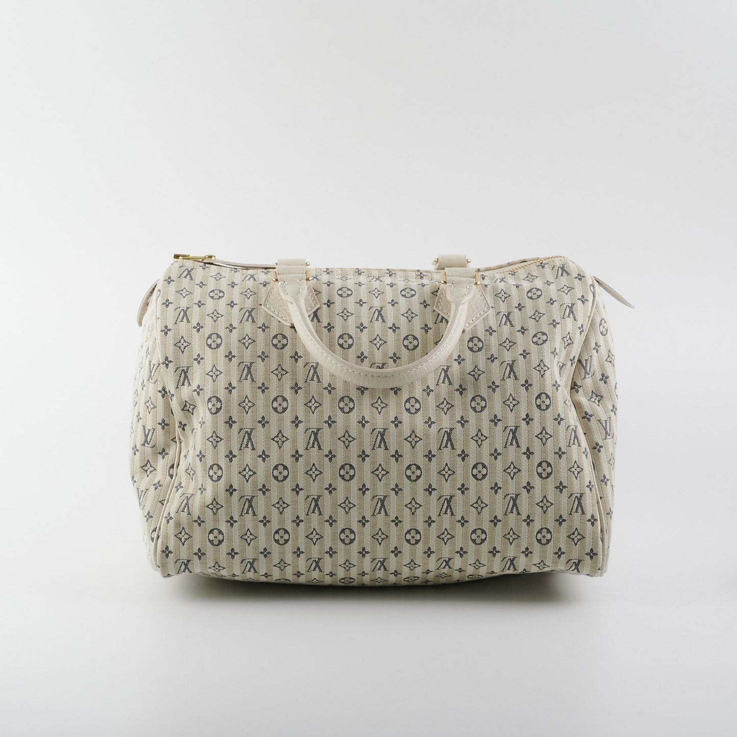 Louis Vuitton  30 White Denim Monogram Bag