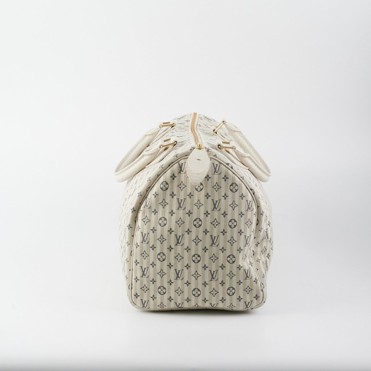 Louis Vuitton  30 White Denim Monogram Bag